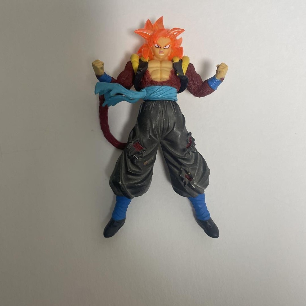 Dragon Ball Super Saiyan 4 Gogeta Zeno Kaioken Action Figure Pre-Owned No Stand