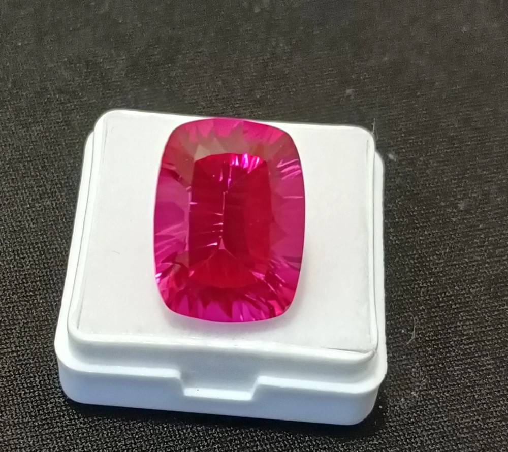 Beautiful 23.25 Ct CERTIFIED Natural Pink Tourmaline Cushion Cut Loose Gemstone