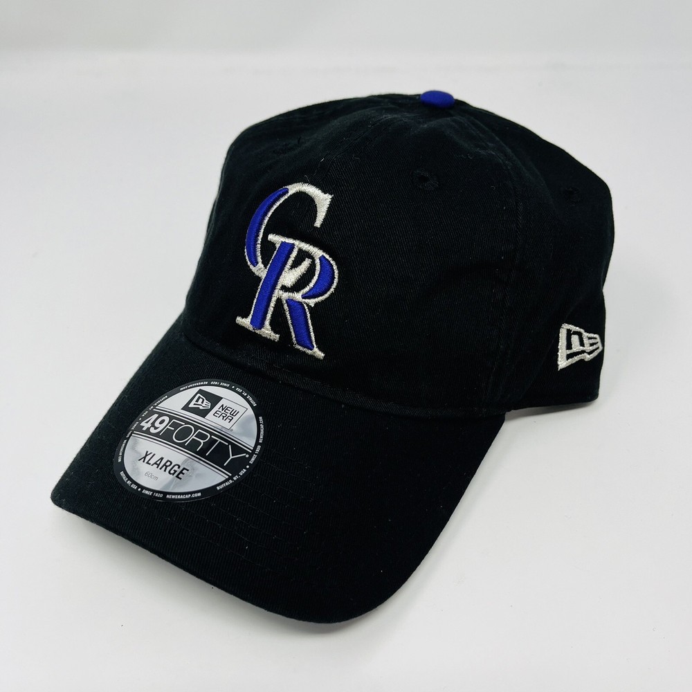 New Era Colorado Rockies MLB Team Classic 49FORTY Black Hat Cap Men’s Size XL