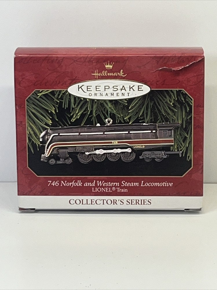 Hallmark Keepsake Ornament 746 Norfolk and Western Steam Locomotive Lionel 1999