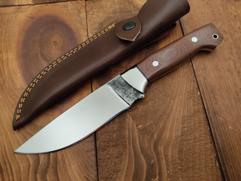 Custom Handmade Carbon Steel Fixed Blade for Camping Hunting Survival