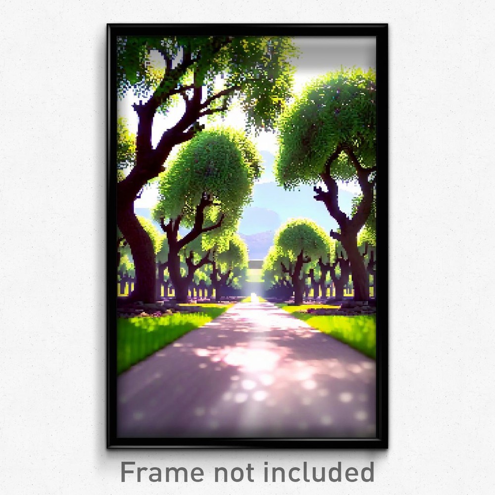 8-Bit Psychedelic Pixel Art Poster - Agile Orchard Gaming Print