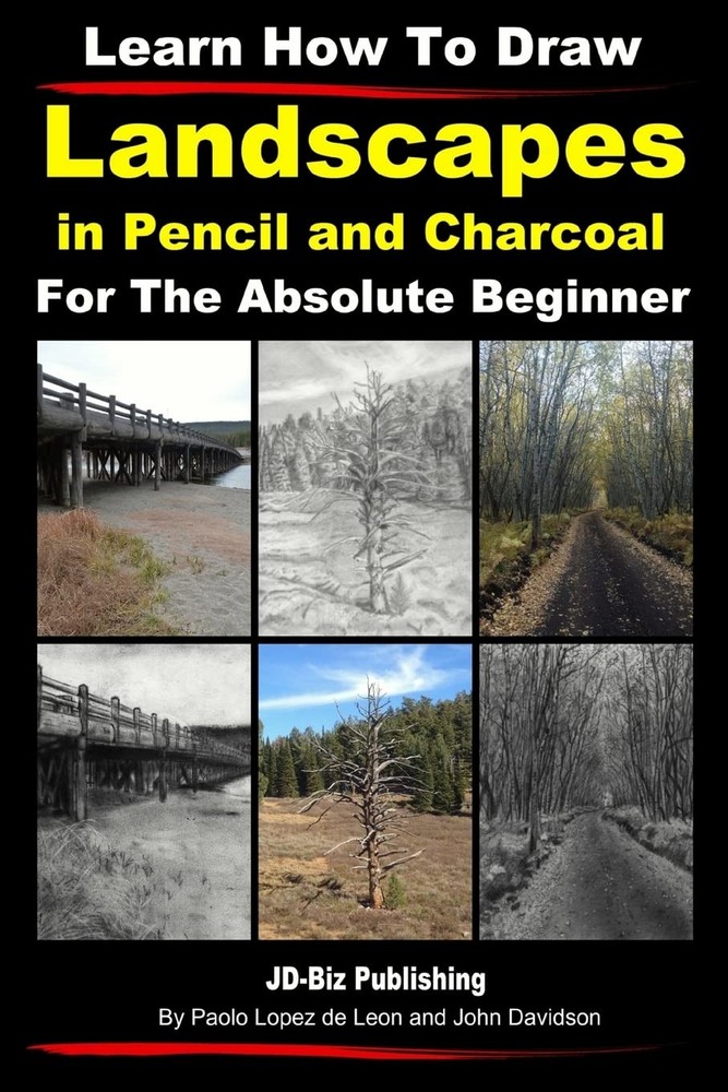 Learn Pencil and Charcoal Landscape Drawing for Beginners by John Davidson 2014 Paperback