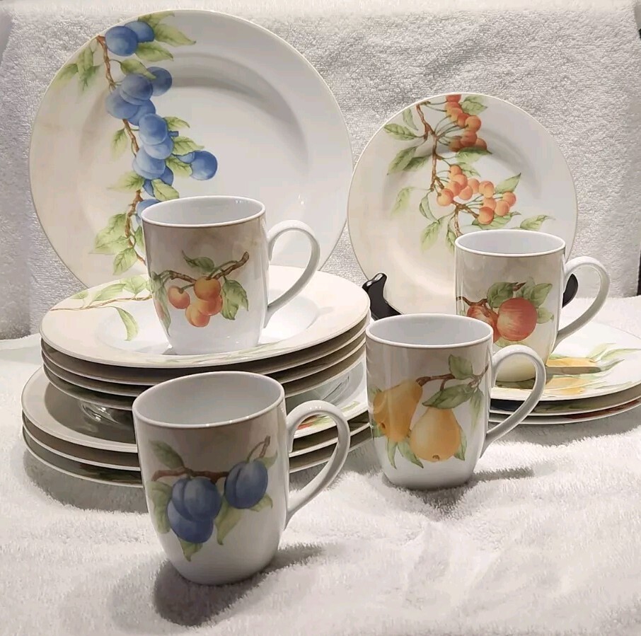 BLOCK BASICS MANSFIELD GROVE 4-Piece Dinnerware Set