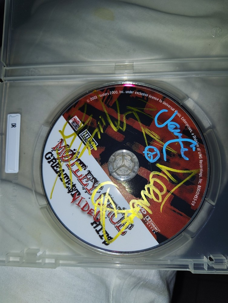 Motley Crue Signed Dvd Band Vince Neil John Corabi Tommy Lee Nikki SIxx