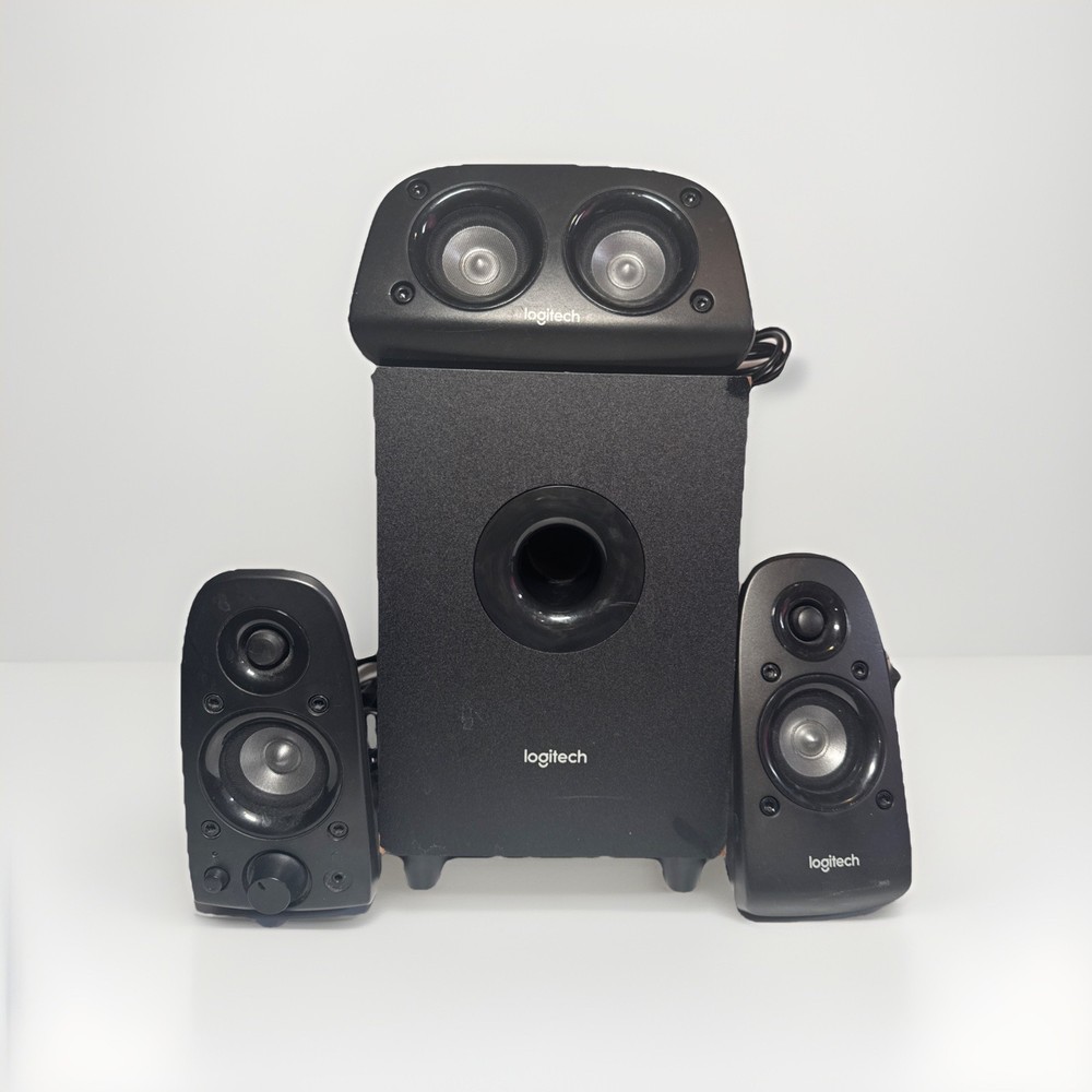 Logitech Z506 Surround Sound 5.1 Home Theater PC 3pc. Speaker System + Subwoofer