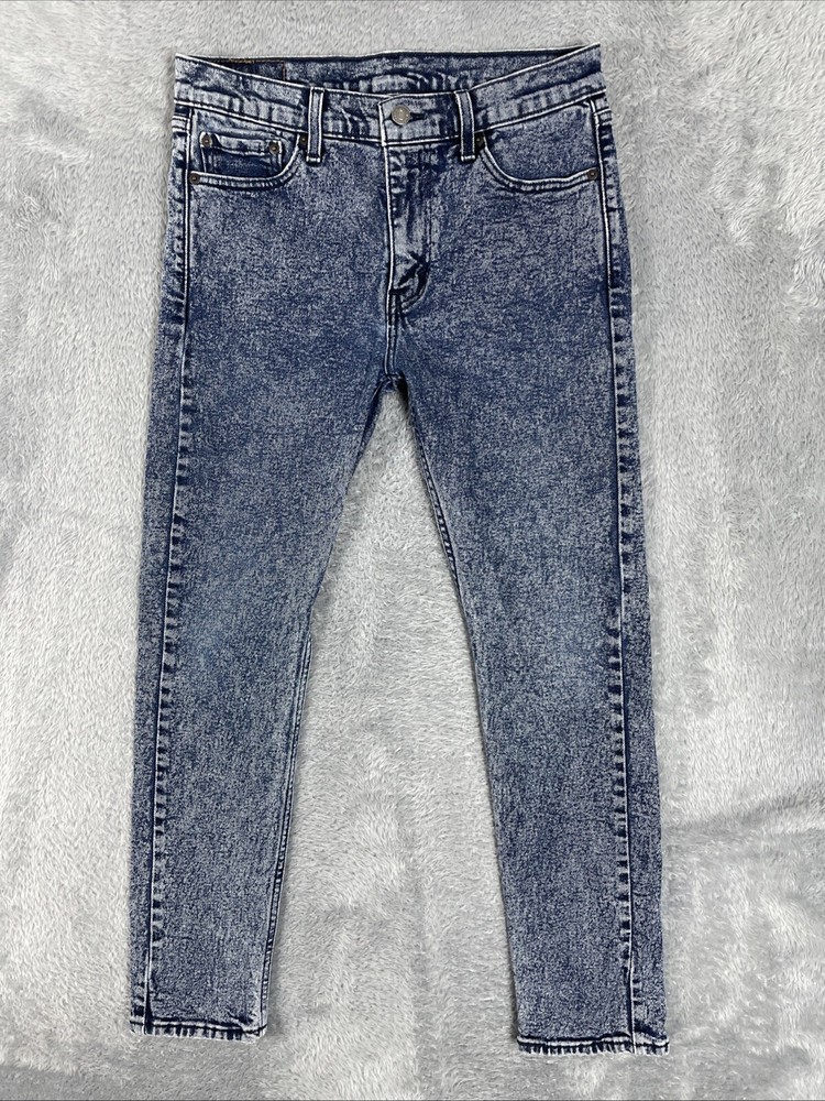 Levis 510 Jeans Men's 30x27.5 (Actual) Blue Skinny Fit Stretch Denim Pants