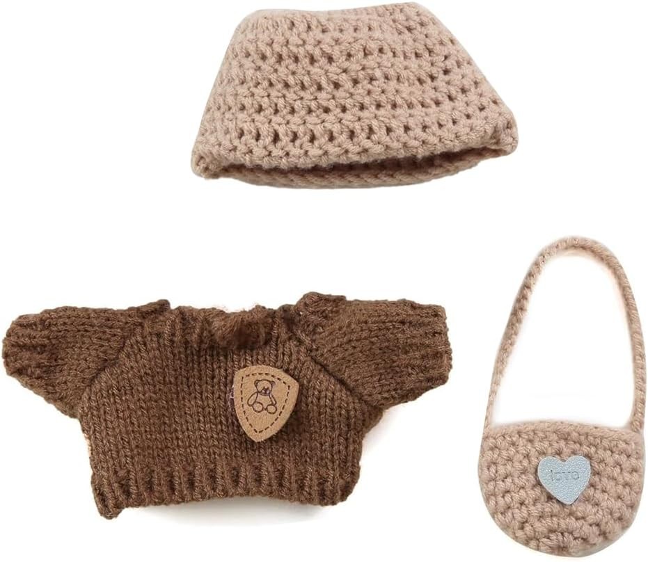 Labubu Hat & Overalls Set - Cute Doll Clothes Without Doll