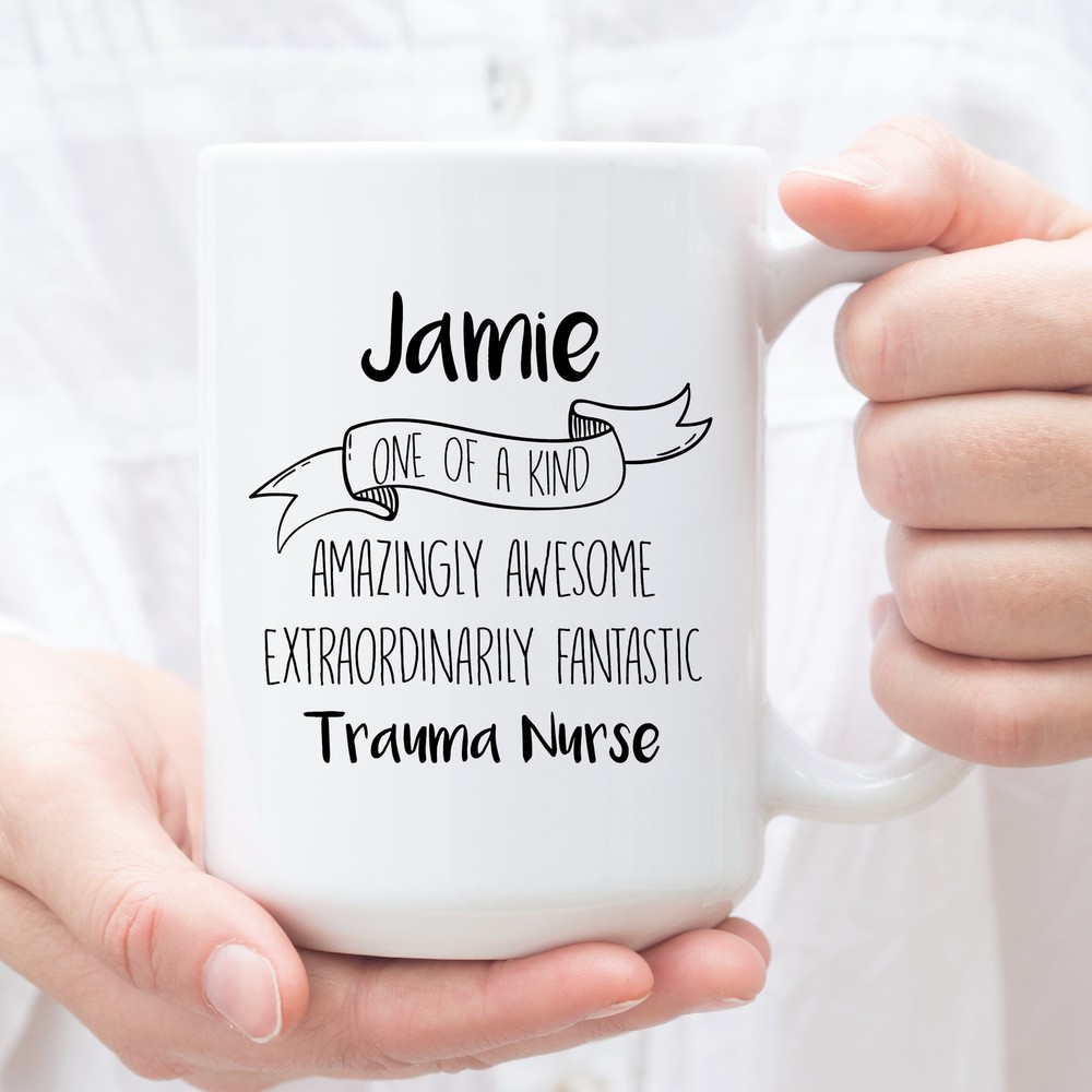 Personalized Coffee Mug For Trauma Nurse Custom Gifts For Trauma Nurse Perfect