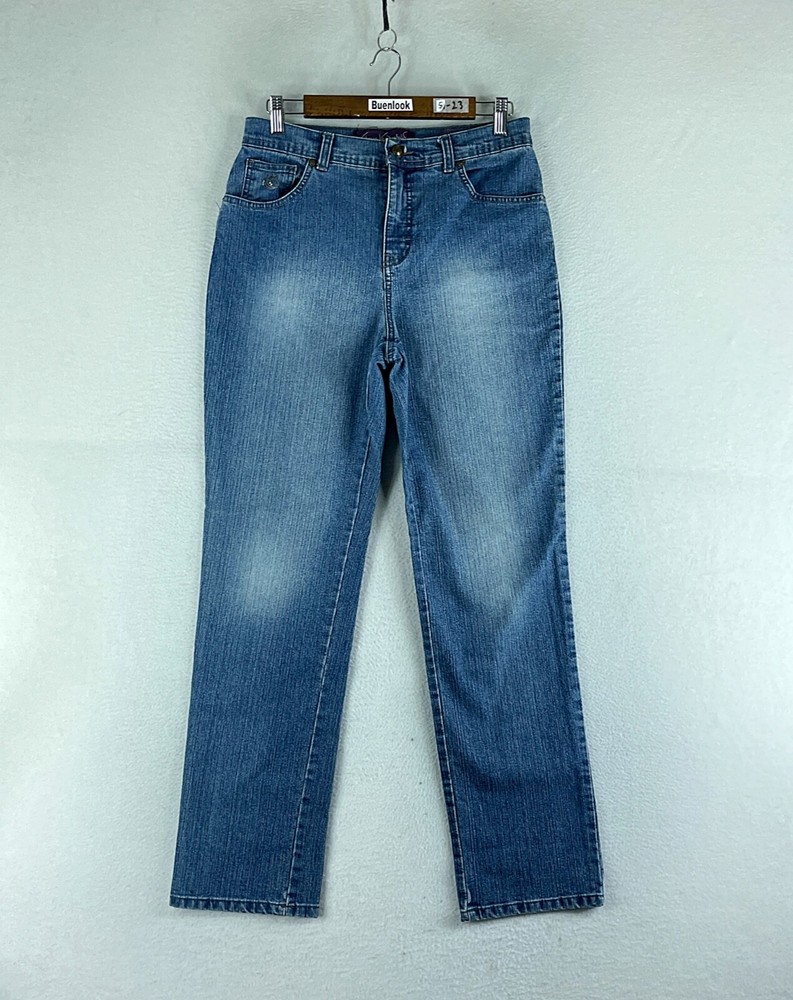 GV Gloria Vanderbilt Women's Amanda Straight Jeans Blue Tag Size 8 30x31