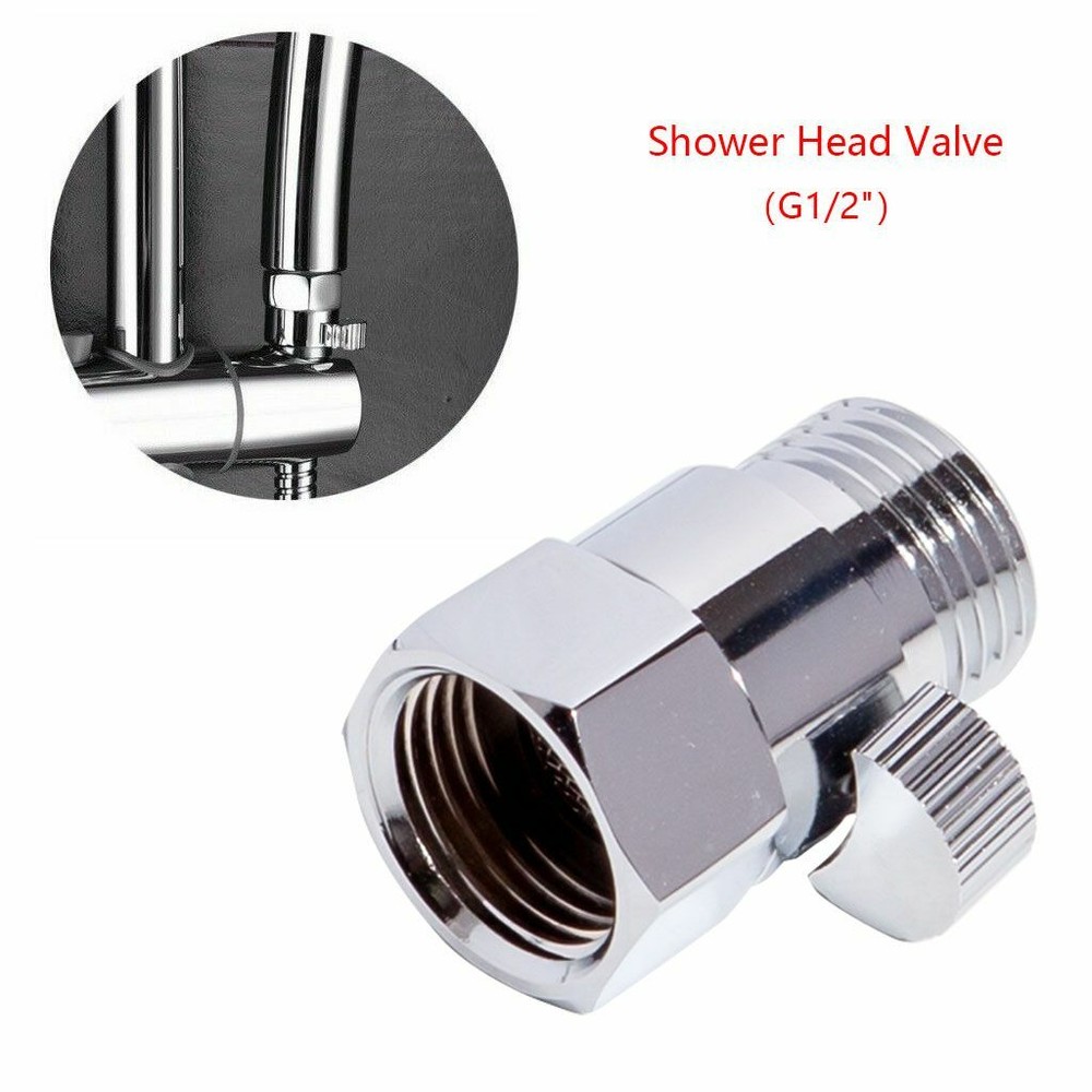 Full Brass G1/2 Quick Control Shut-Off Valve for Water-Saving Shower Head-image