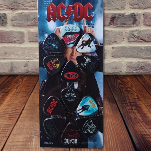 AC/DC Original Guitar Pick 12pcs PERRI'S LEATHERS LTD. Limited Rare Unused F/S