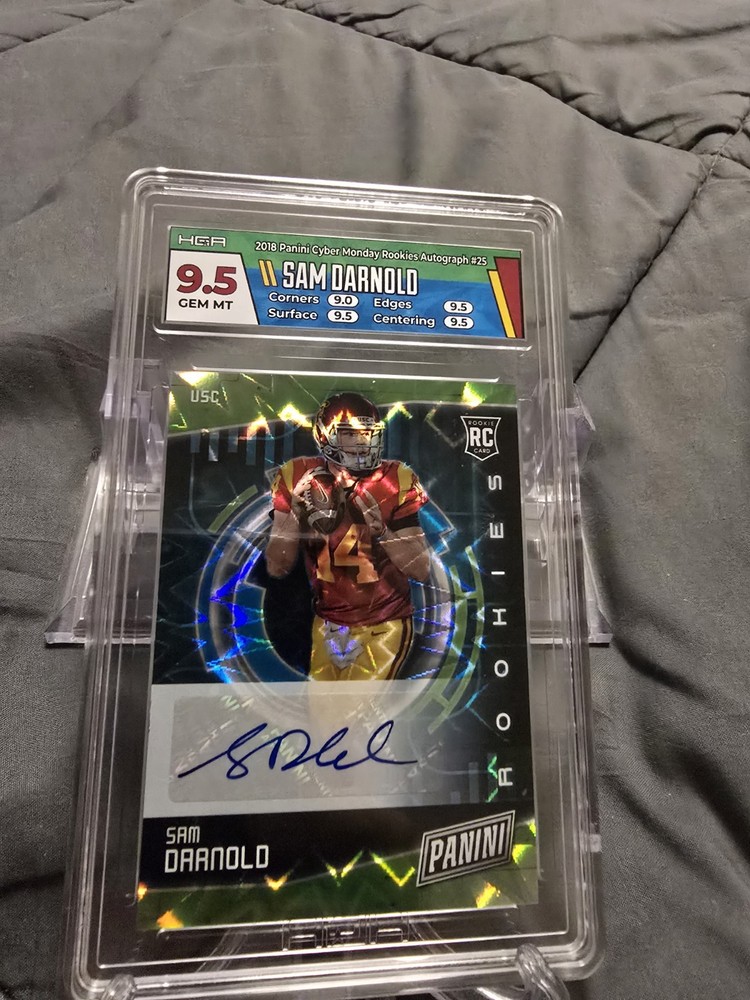 2018 Sam Darnold Panini Cyber Monday Rookies Auto Graded 9.5/10-image