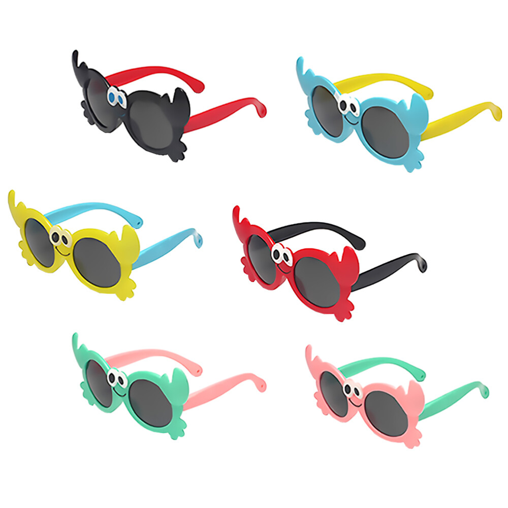 6 Pack Funny Sunglasses for Babies and Kids, Playful Masquerade Eyewear