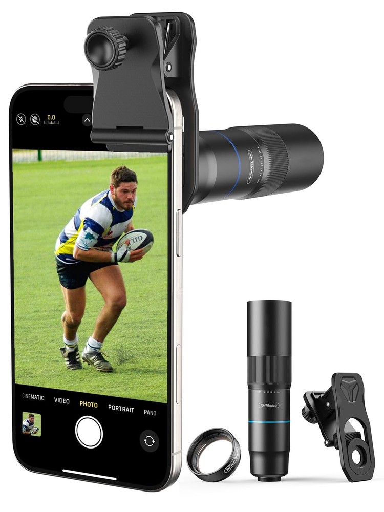 10X Telephoto Lens & 200mm Macro Lens, 2-in-1 Aluminum Phone Camera Lens Kit ...