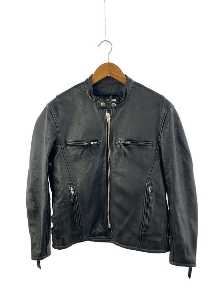 Kadoya Leather Jacket Blouson/-/Cowhide/Blk/Plain 3368