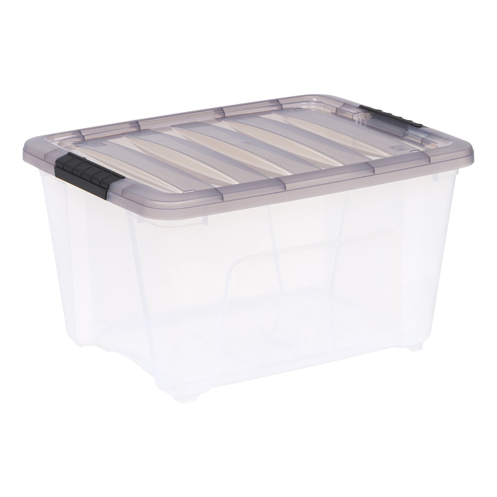32 Qt. Storage Bin with Lid, Stackable Storage Containers, Tote