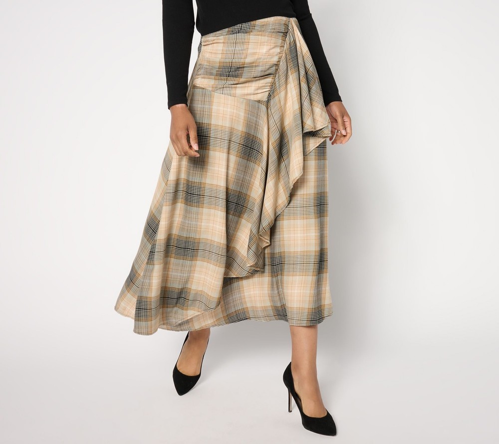 Me by Jennie Garth Women's Skirt Sz M Regular Ynez Woven Multi-colored A683013