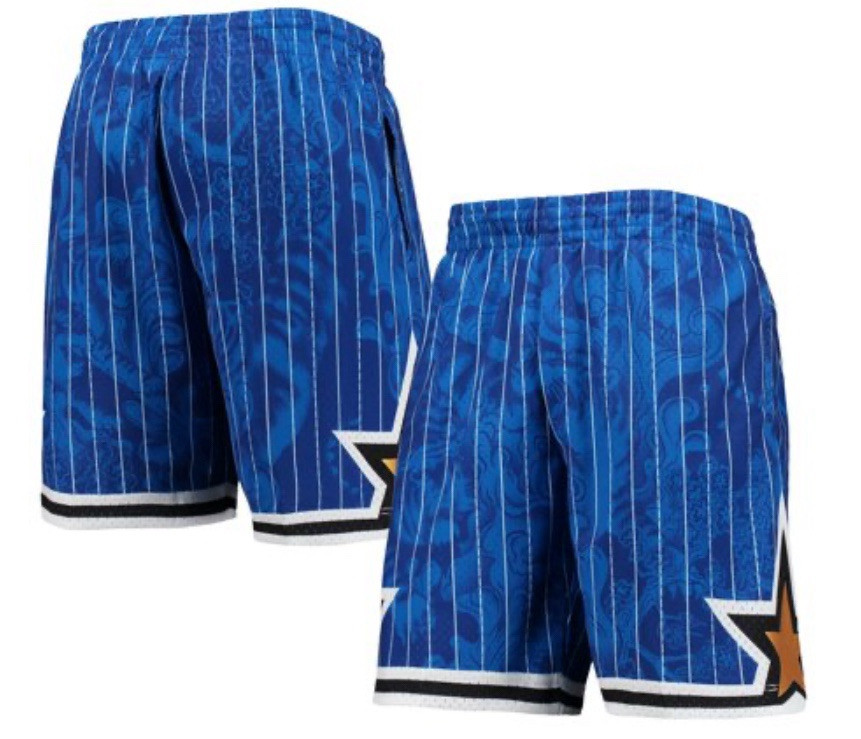 Orlando Magic Lunar New Year Swingman Shorts Blue Hardwood Classics 2XL