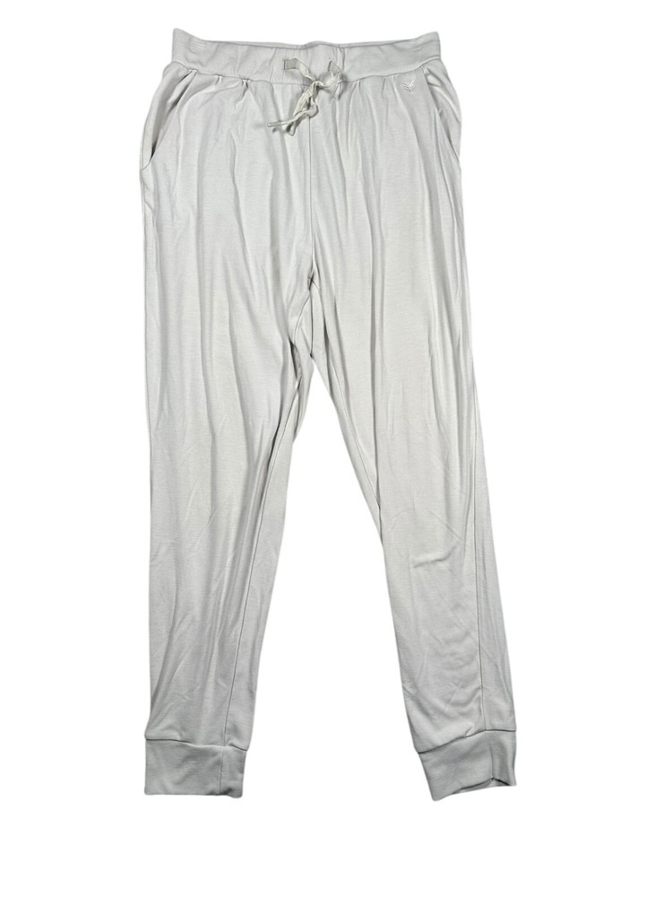 Cozy Earth Womens Ivory Bamboo Jogger Pants for Ultimate Stretch and Lounge Comfort