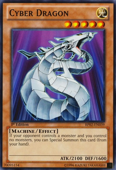 Cyber Dragon BP02-EN039 Common 1st Edition Heavily Played TCG Card  