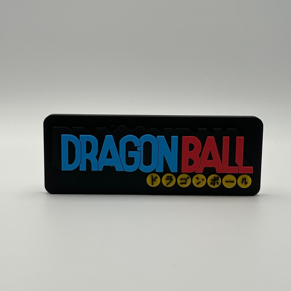 Dragon Ball 3D Logo Sign Wall Art Plaque Desk Display Decor Collectible