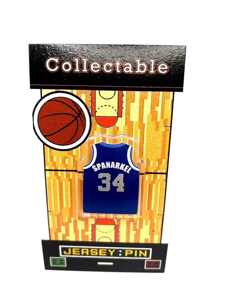Dallas Mavericks Jim Spanarkel Retro #1 Jersey Lapel Pin Classic Collectible