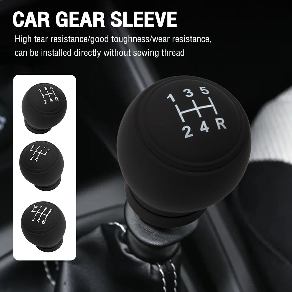 1PC Silicone Car Gear Shift Knob Cover Non-Slip Handle Protective Covers Car