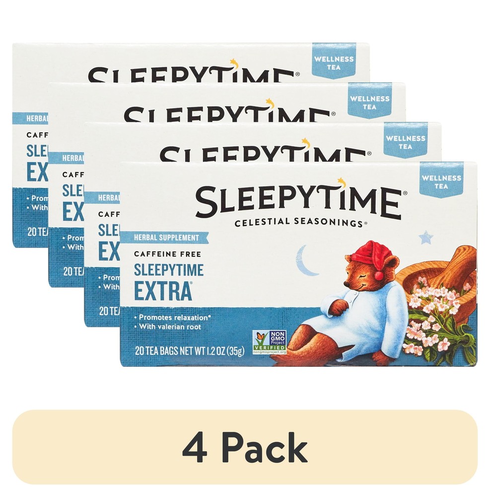 Celestial Seasonings Sleepytime Extra Wellness Herbal Tea 20 Bags
