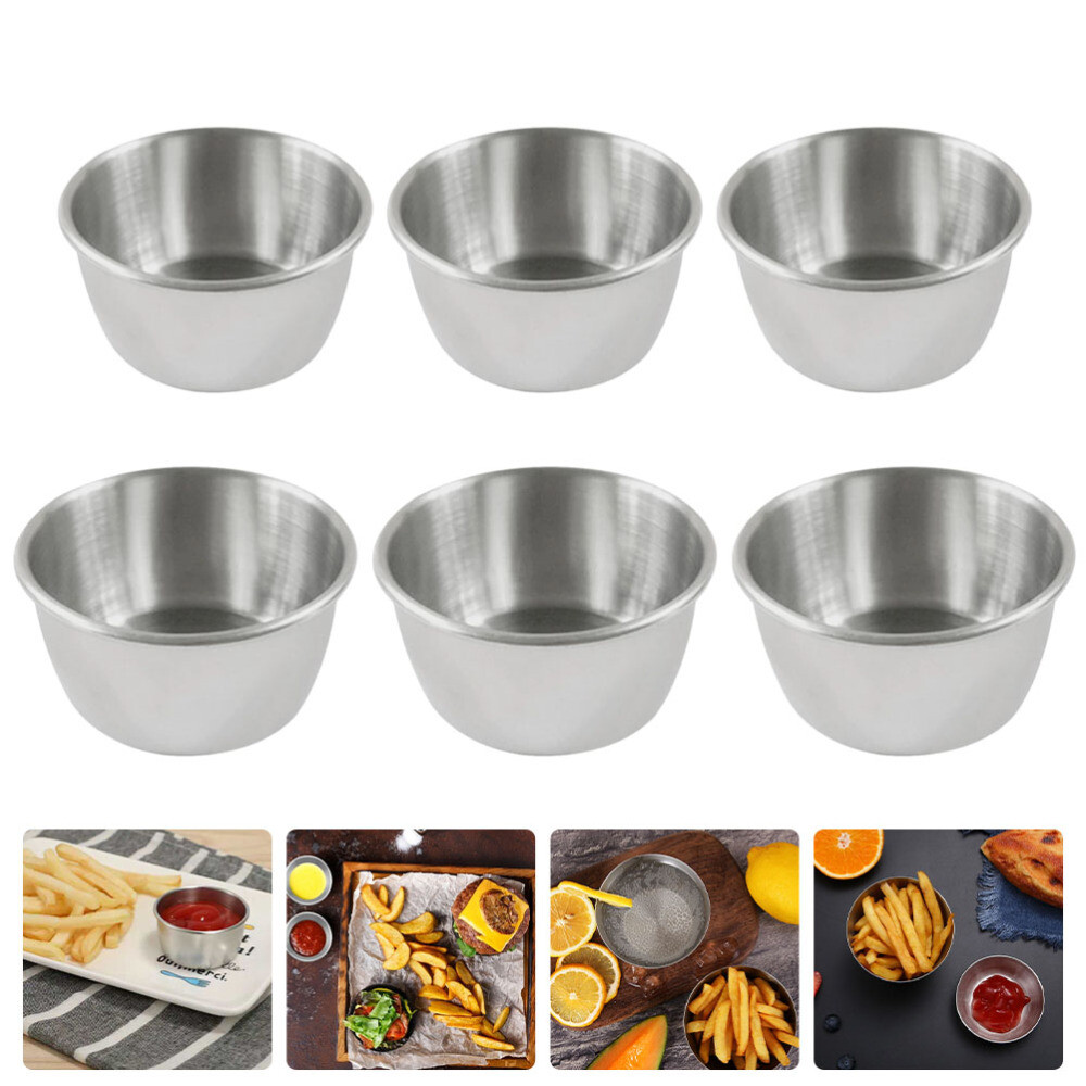 6 Pcs Sauce Cup Condiment Cups Reusable Cold Measuring Containers