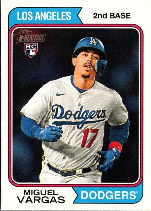 2023 Topps Heritage High Number - #694 Miguel Vargas (RC)