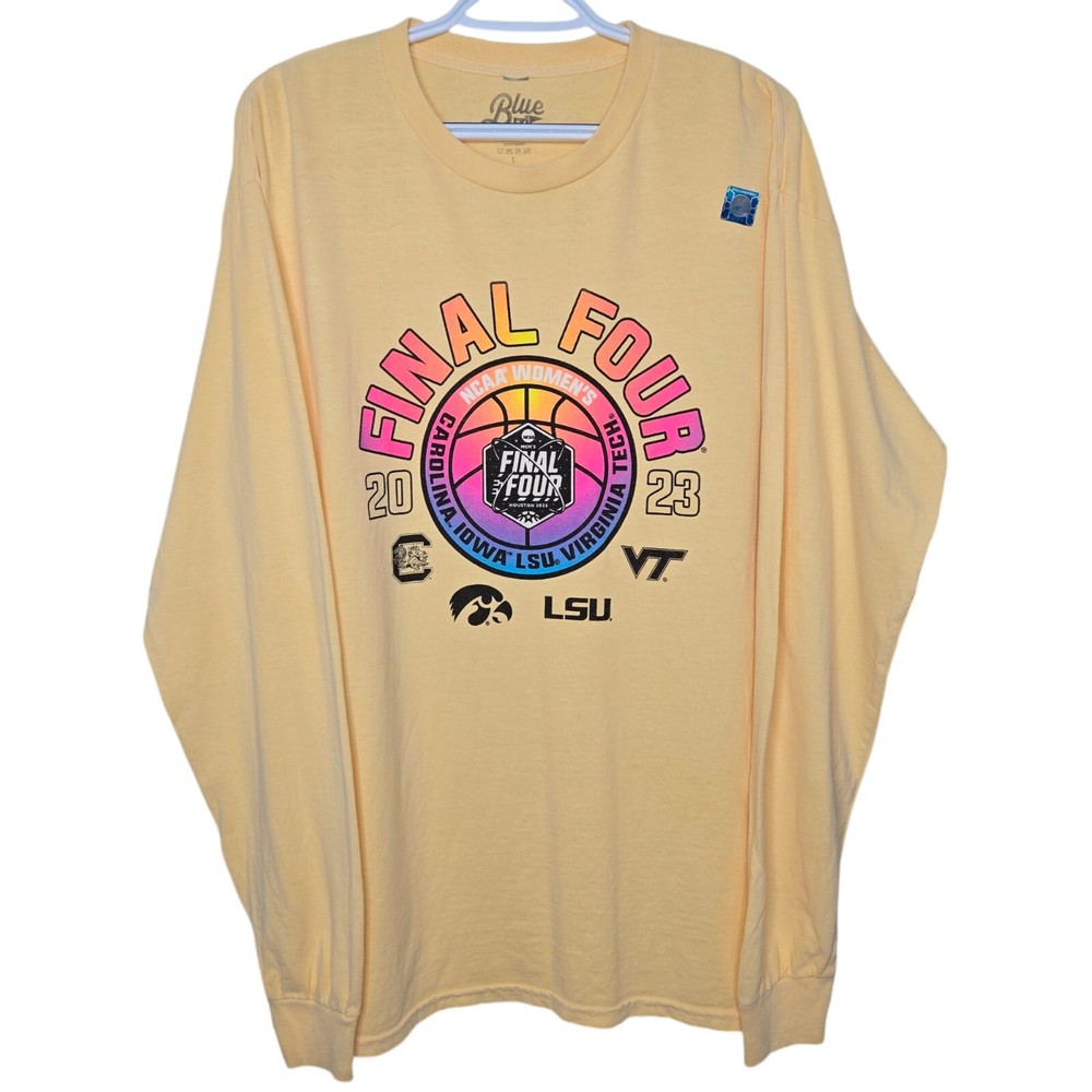 BLUE 84 NCAA Women's Basketball 2023 Final Four Long Sleeve Top Size Large...