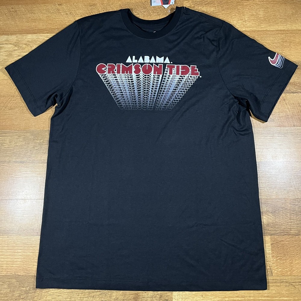 Nike NCAA Alabama Crimson Tide Football Dri-Fit Short Sleeve T Shirt Size Large