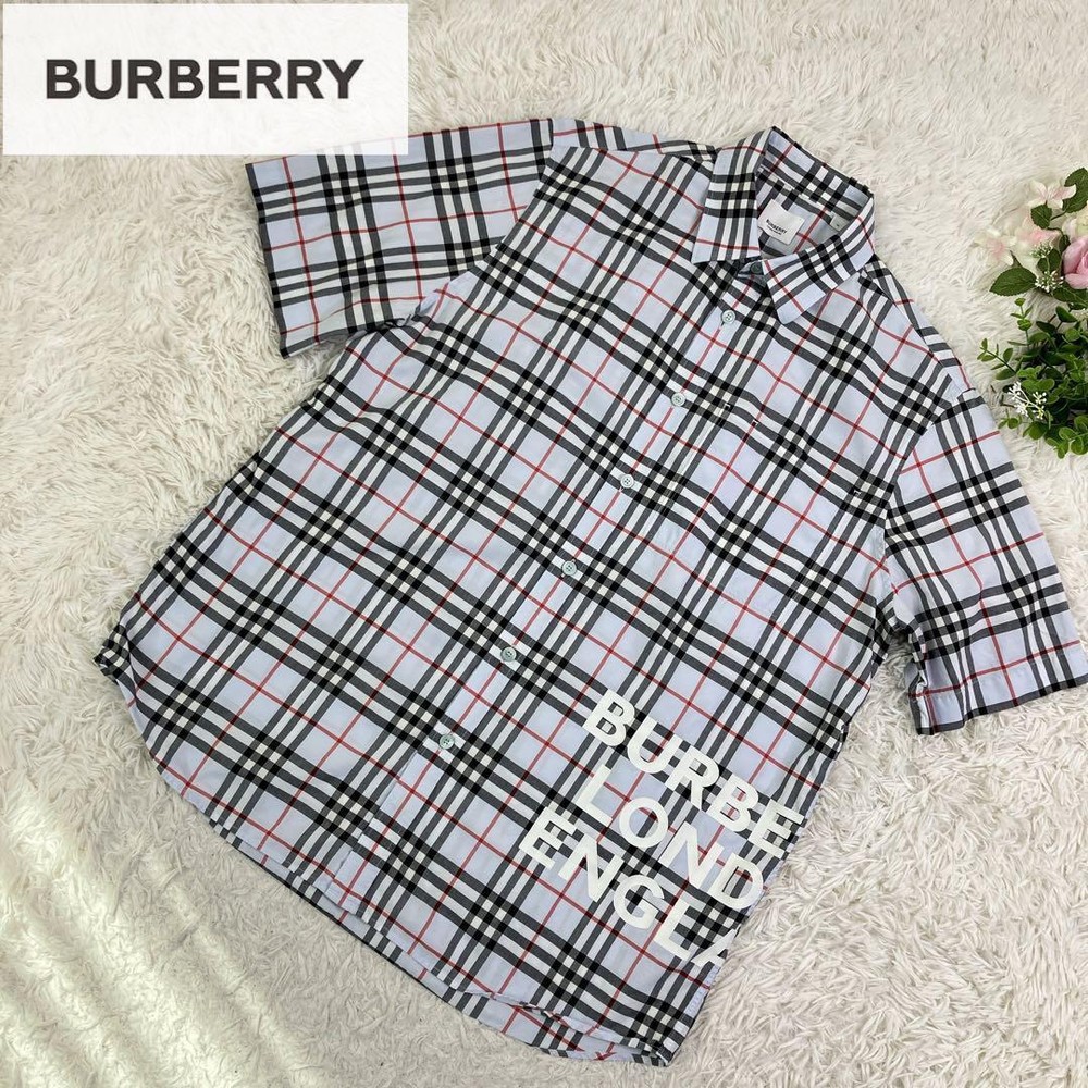 Burberry Nova Check Short-Sleeved Shirt Men's Fashion from Japan