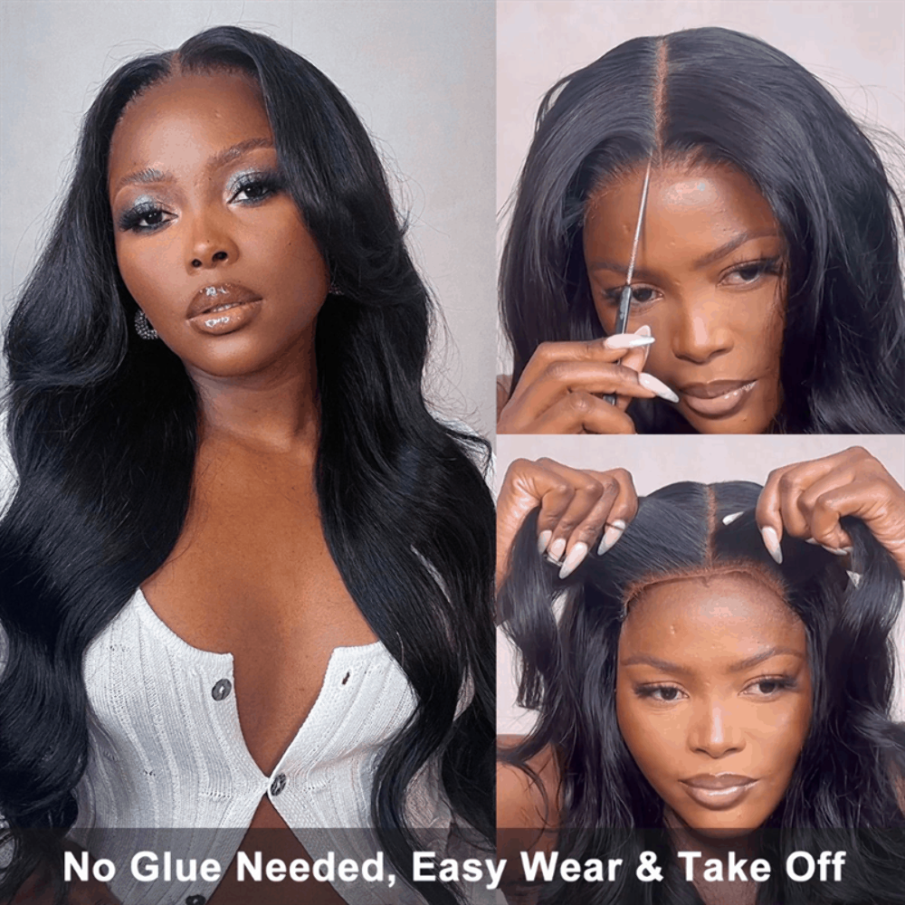 Glueless Pre-Cut Body Wave Lace Wig for Beginners – 100% Human Hair Wear & Go