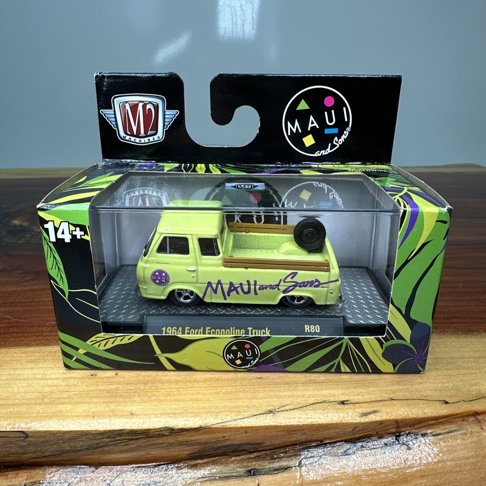 M2 Machines 1964 Ford Econoline Truck Maui & Sons Auto-Trucks R80 1:64