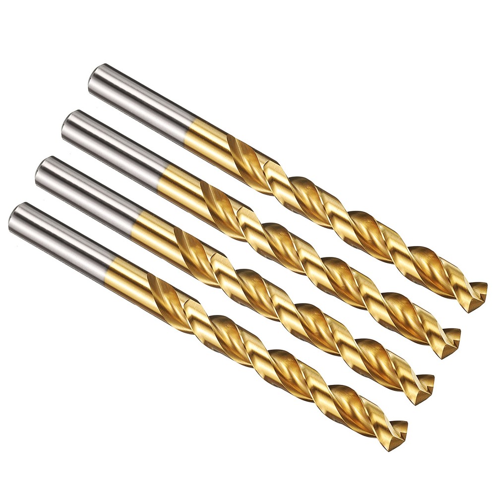 10.5mm Drill Bit M42 8% Cobalt HSS 135° for Hard Metal - 4 Pack