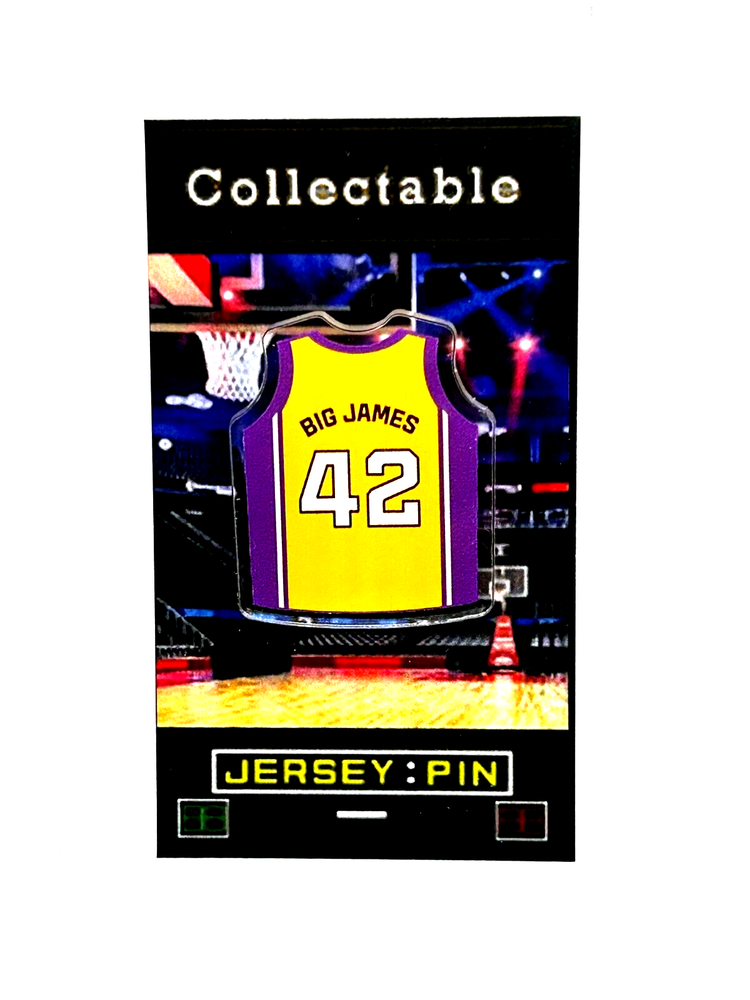 LA Lakers James Worthy nickname collectible jersey lapel pin with free shipping
