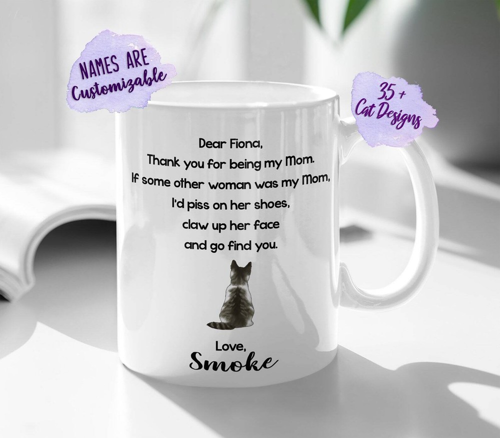 Personalized Cat Mug Cat Mom Mug Cat Lady Coffee Mug Cat Lover Mug Pet Mug Cat
