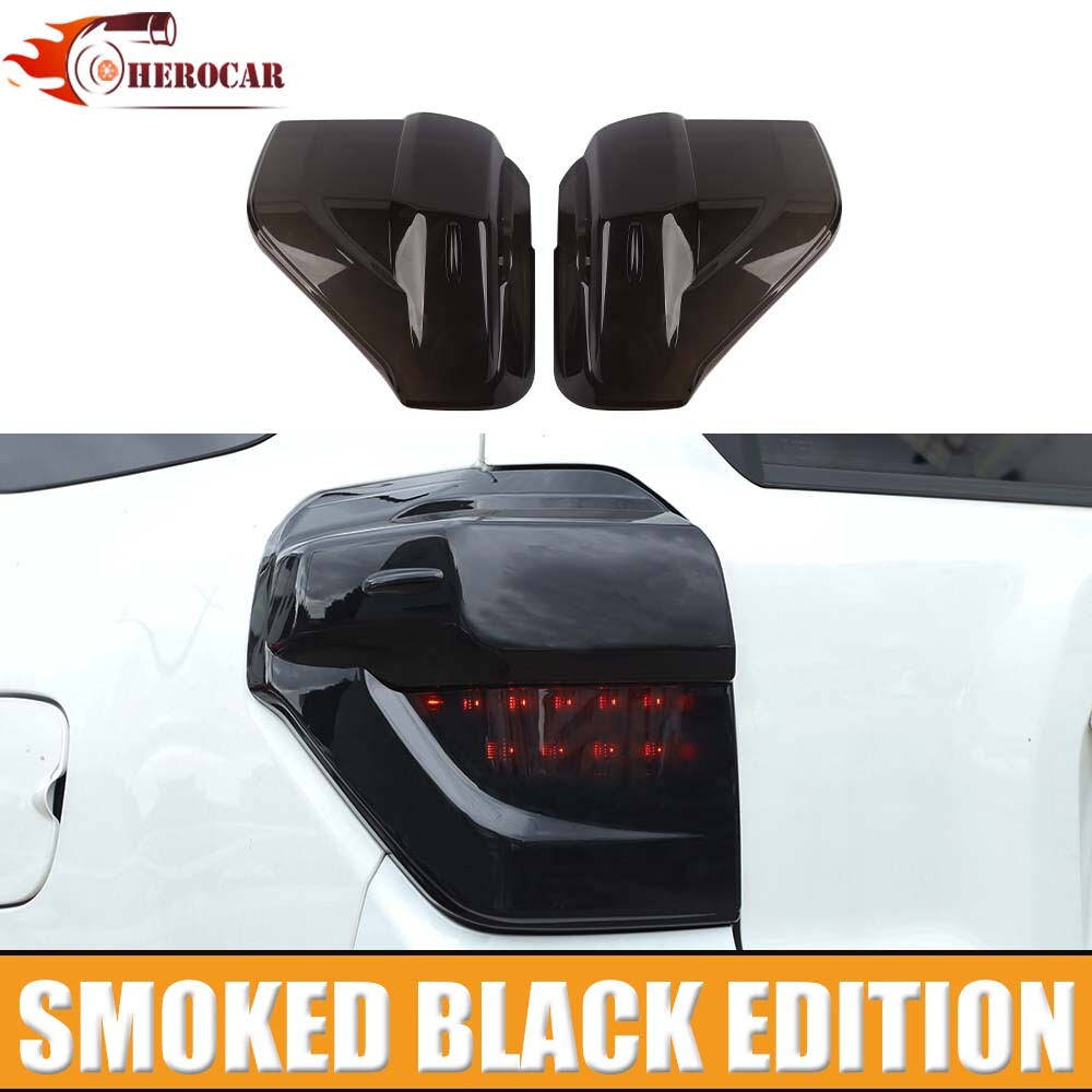 2PCS Smoke Black Tail Light Guard Covers for 2014-2023 Toyota 4Runner