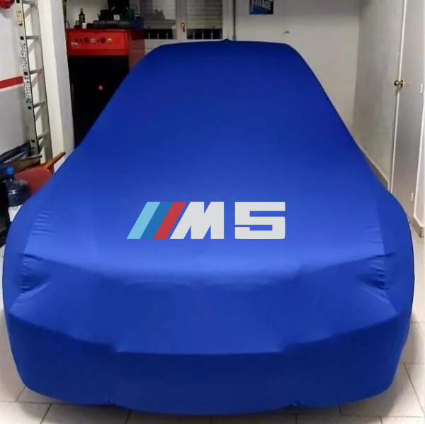For Bmw M5 Car Cover Class Dustproof Windproof Combs Interior Cover Blue