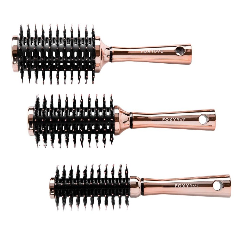 Hair Brush Set with Round Detangler for All Hair Types Professional Volumizer Styling Tool