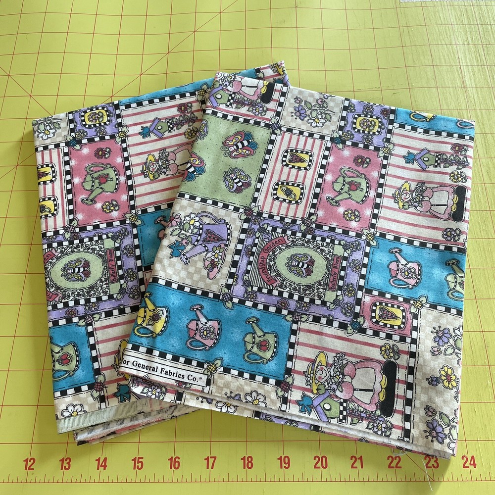 whimsical floral friendship garden patchwork country caboodle general 2 Yards