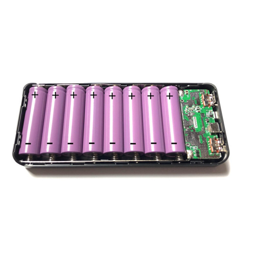 Welding-Free DIY PD Power Bank Case for 18650 Battery Fast Charger Box Without Batteries Included