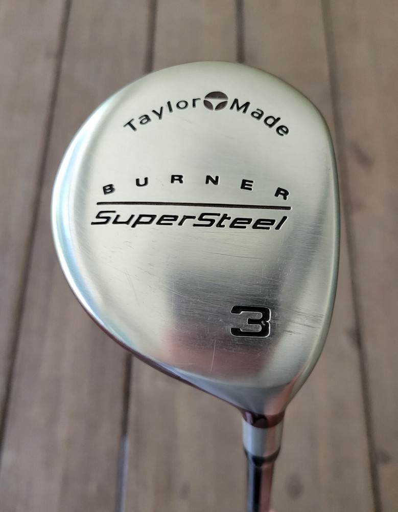 TaylorMade Burner SuperSteel 3 Fairway Wood R-Flex Bubble Shaft Right Handed