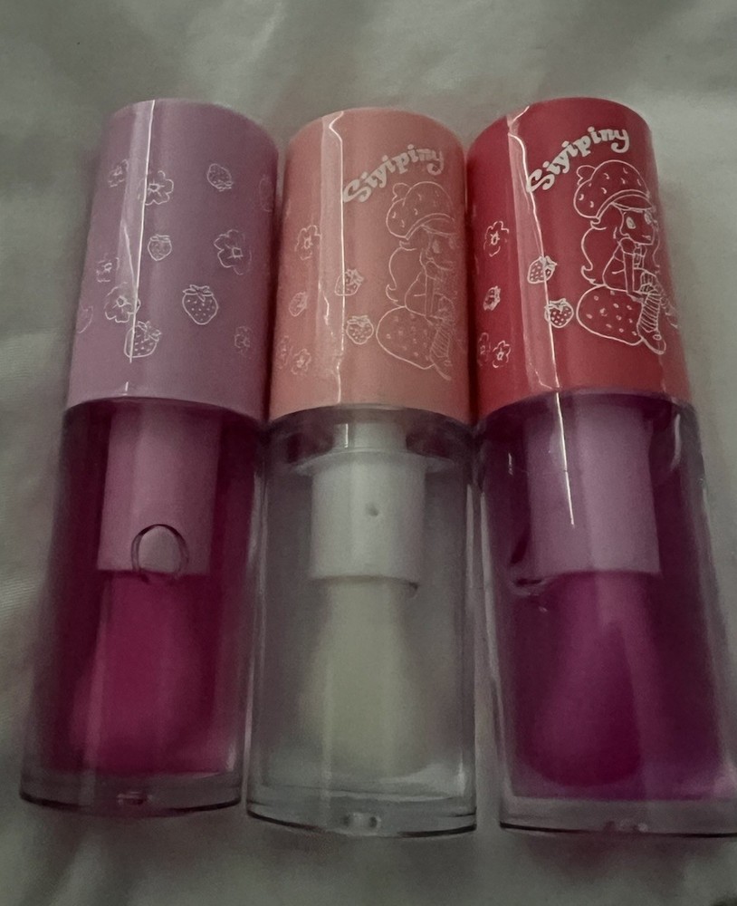 Siyiping Strawberry Shortcake Lip Tint Set of 3 No Box Included