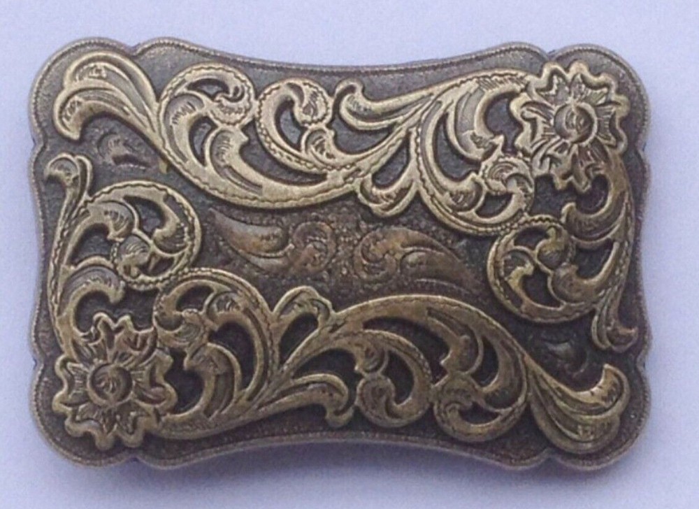 Western Belt Buckle for Men & Women Cowboy Rodeo Vintage Style Wear Retro Floral