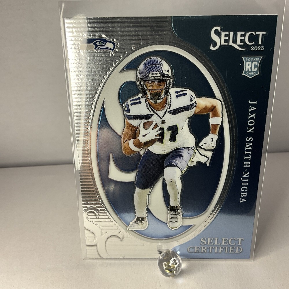 2023 Panini Select Football Jaxon Smith-Njigba Select Certified Seahawk Rookie