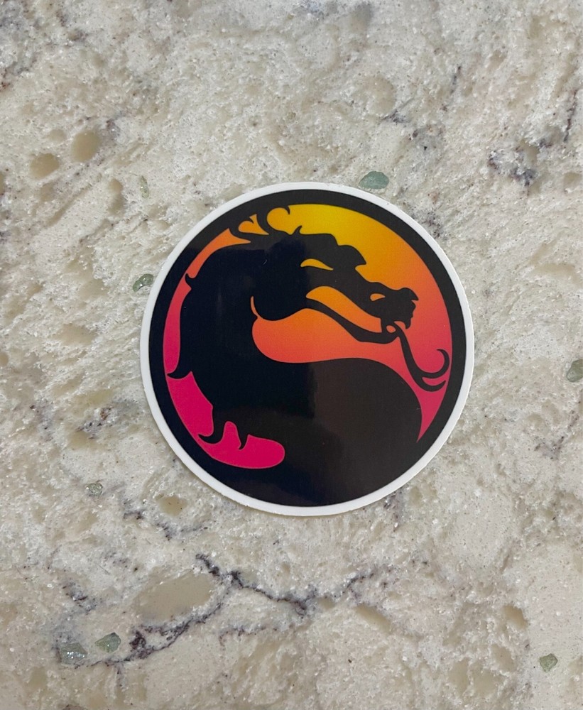 Mortal Kombat Logo Sticker l Gloss or Holographic l Waterproof Decal