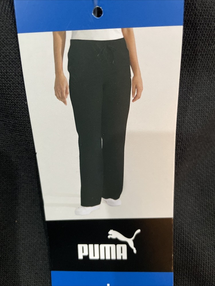 PUMA Women's Fleece Sweat Pants Straight Legs Sweatpants